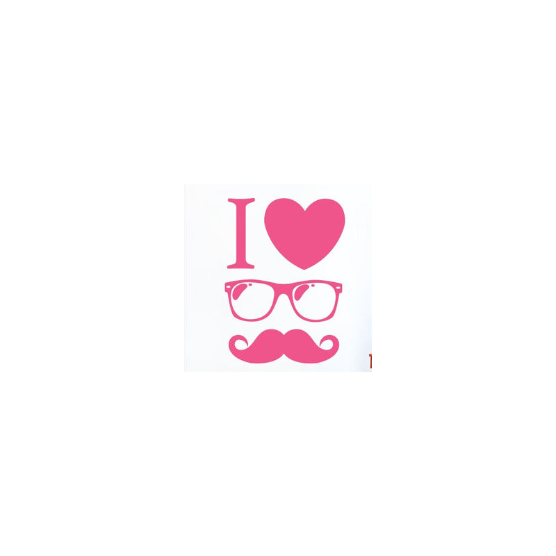 Non-Wall Damaging Wall Decal, Pink, Large
