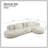 VSF1112 Sofa Beige Chaise Right