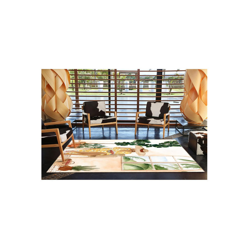 Tapis décoratif lavable Modern, Tapis de couloir 3 pi 3 po x 9 pi 10 po