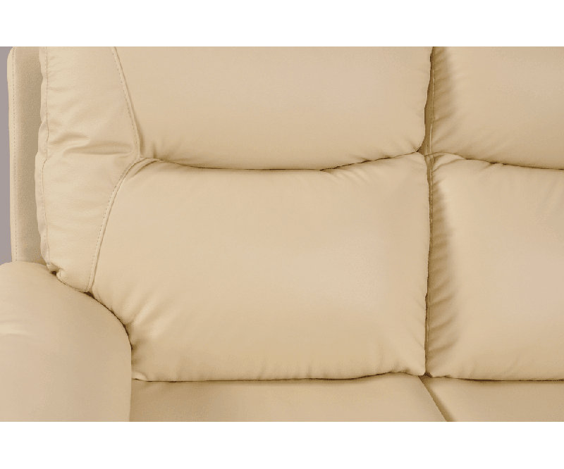 Celarian Genuine Leather Electric Power Recliner Armchair, Cream