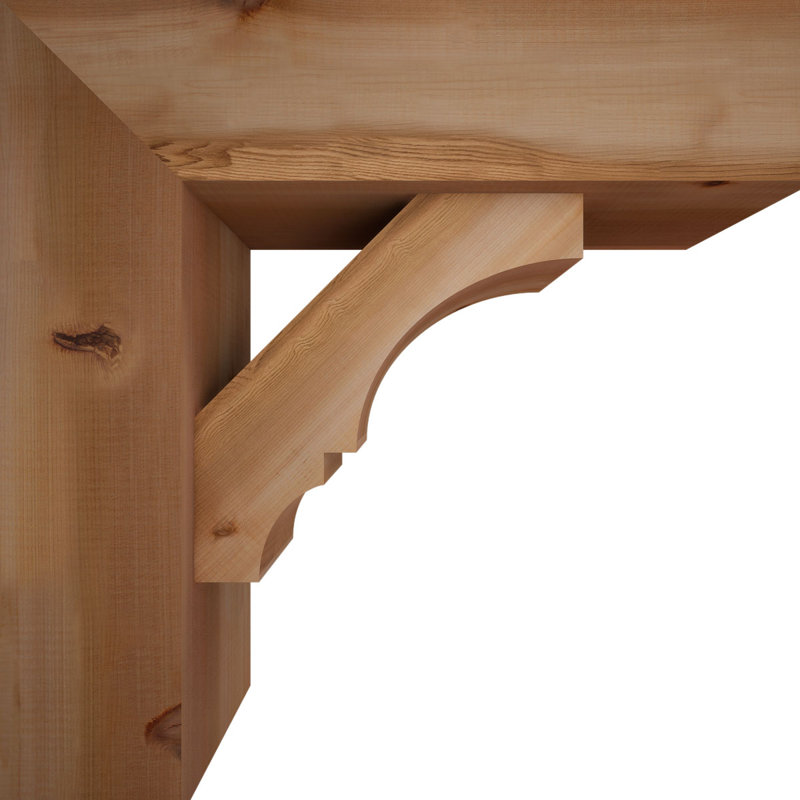 Balboa Block Offset Brace Bracket, 24 x 24, 7 1/2"W Western Red Cedar (Smooth)
