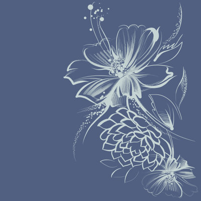Kist Floral Background - Wrapped Canvas Print