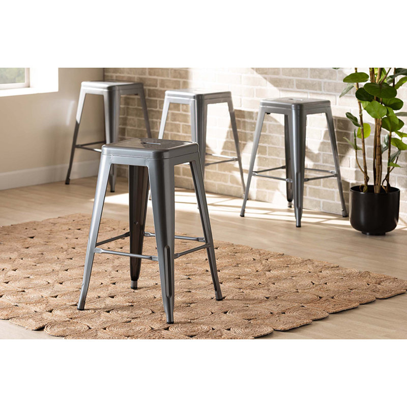 Tabouret de comptoir 26 po Karynn, Gris