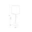 Polished African Inner Horn Table Lamp-1751636806