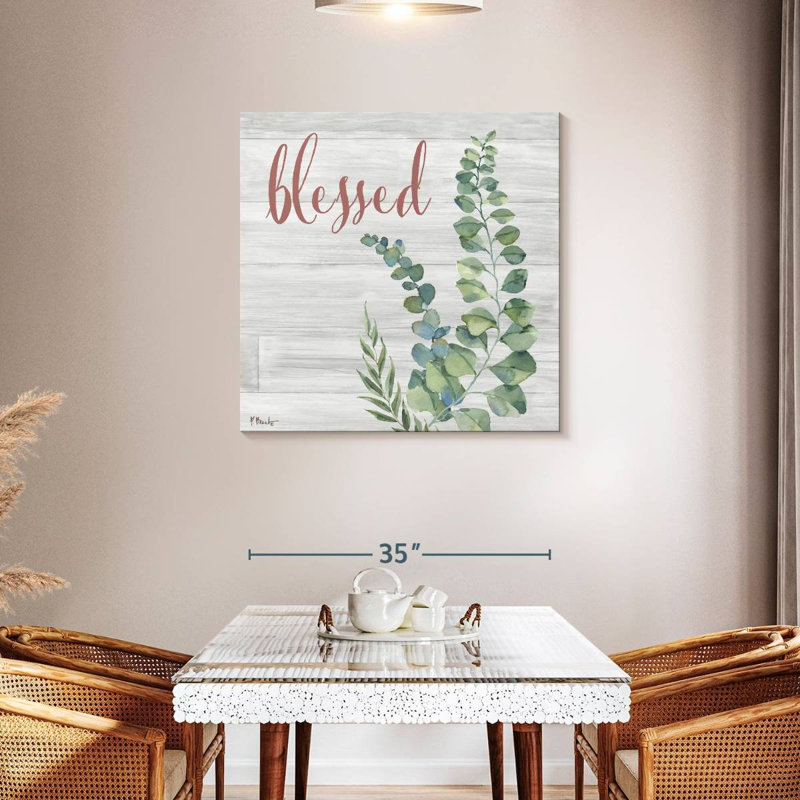 Fleur d'eucalyptus Harnek II, H 36 po x l 36 po