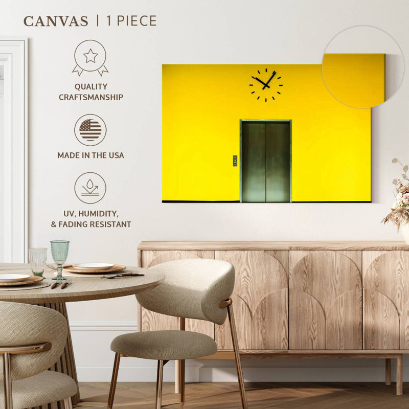 Yellow Elevator, 32" H x 48" W