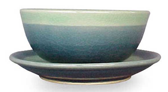 Celadon Handmade Earthenware Dinnerware Set