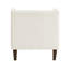 Chaise d'appoint moderne en velours côtelé beige avec coussins à ressorts ensachés et coussin inclus-134534043