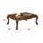Cherry Oak Coffee Table With Claw Leg