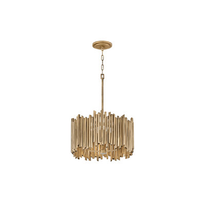 Lustre moderne à trois lumières peint à la main 20 "Roca par Lisa McDennon
