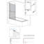 Tawnya 800mm W x 1400mm H Pivot Semi-Frameless Bath Screen with Clear Glass-1303077352