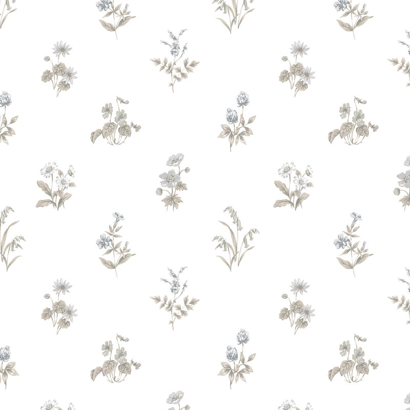 Baugh 10m x 52.8cm Matte Paste the Wall Wallpaper Roll, Beige/Grey