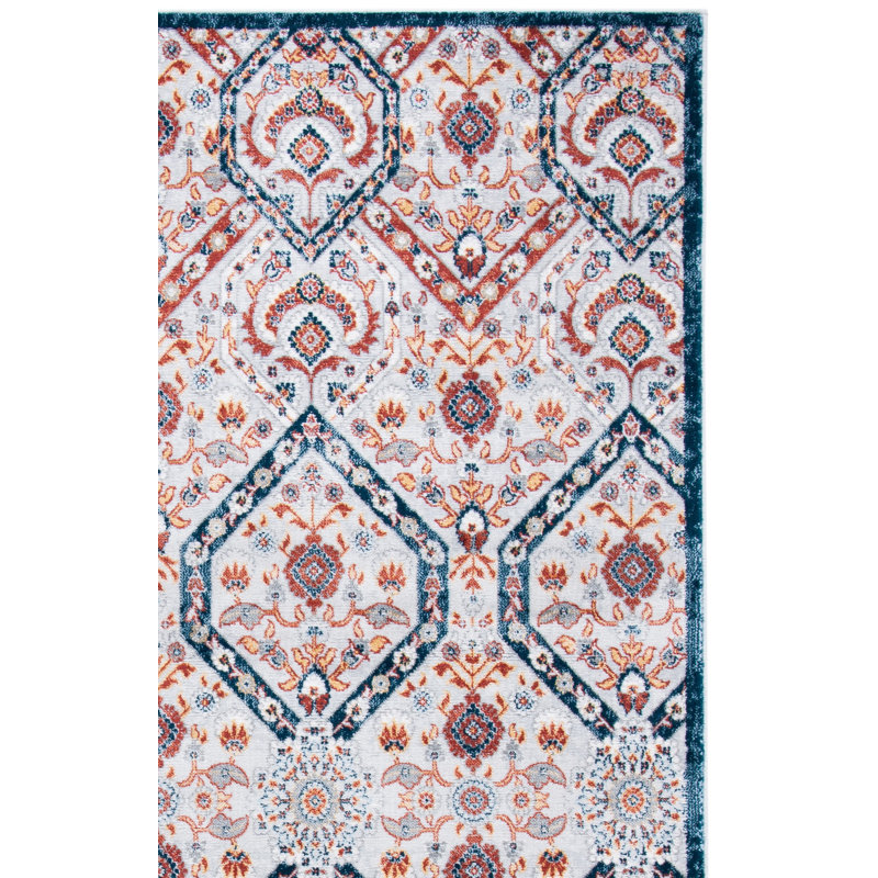Holla Performance Damask Rug, Rectangle 9' x 12'