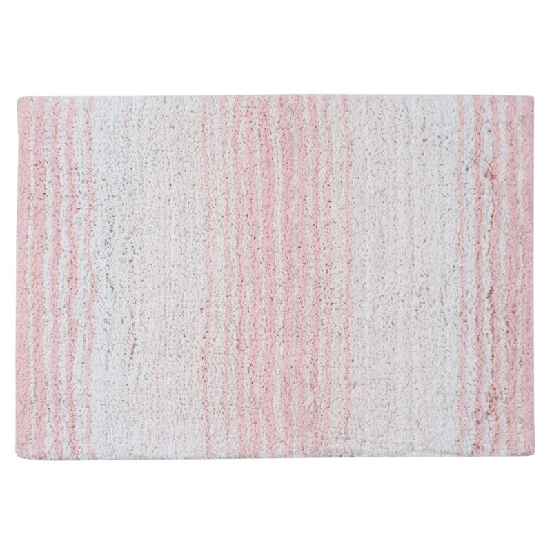 Griffie Plush 100 % Cotton Bath Rug, Single - 17" L x 24" W, Pink