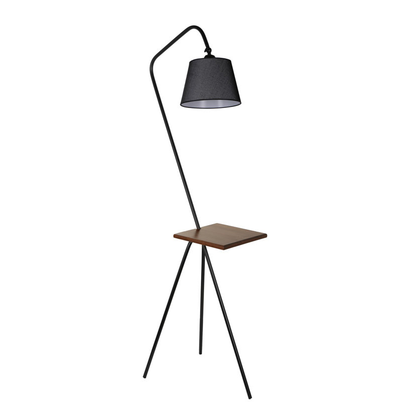 Lampe de table sur pied 65 "Spann, Noir