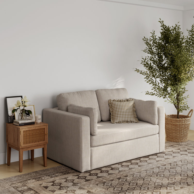 Newport Light Grey 2 Seater Sofa, 2, Beige