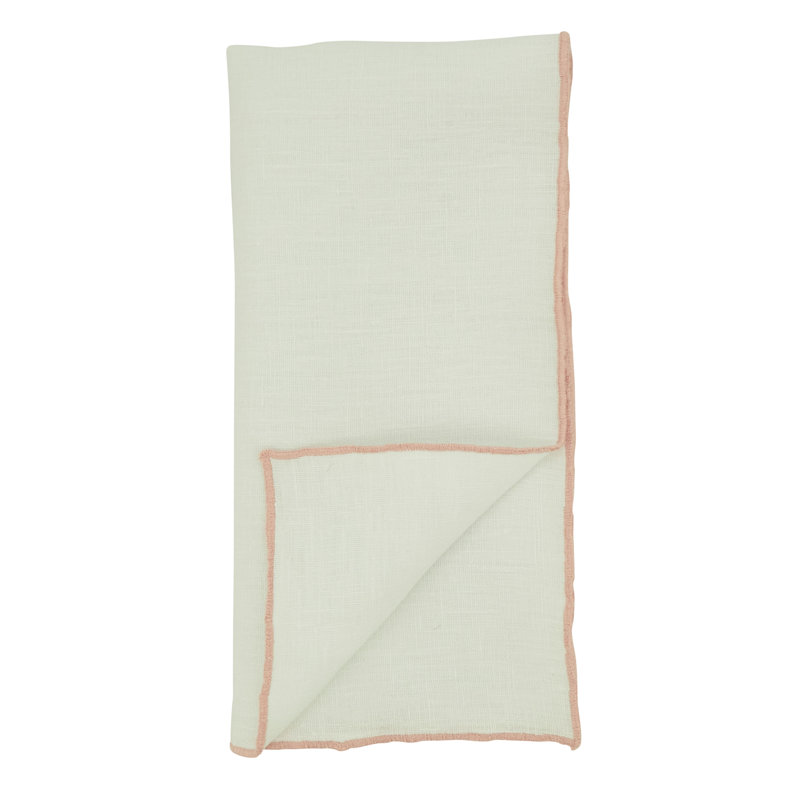 Dartmouth Linen No Pattern Square Napkin, Pink