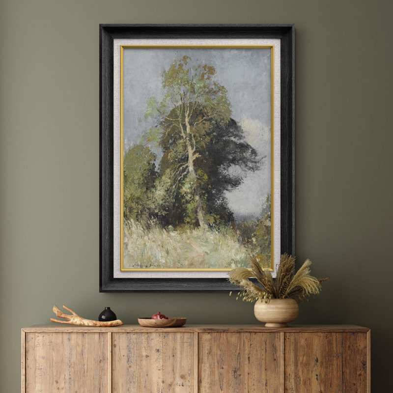 The Ash Tree - Peinture sur toile encadrée, Noir