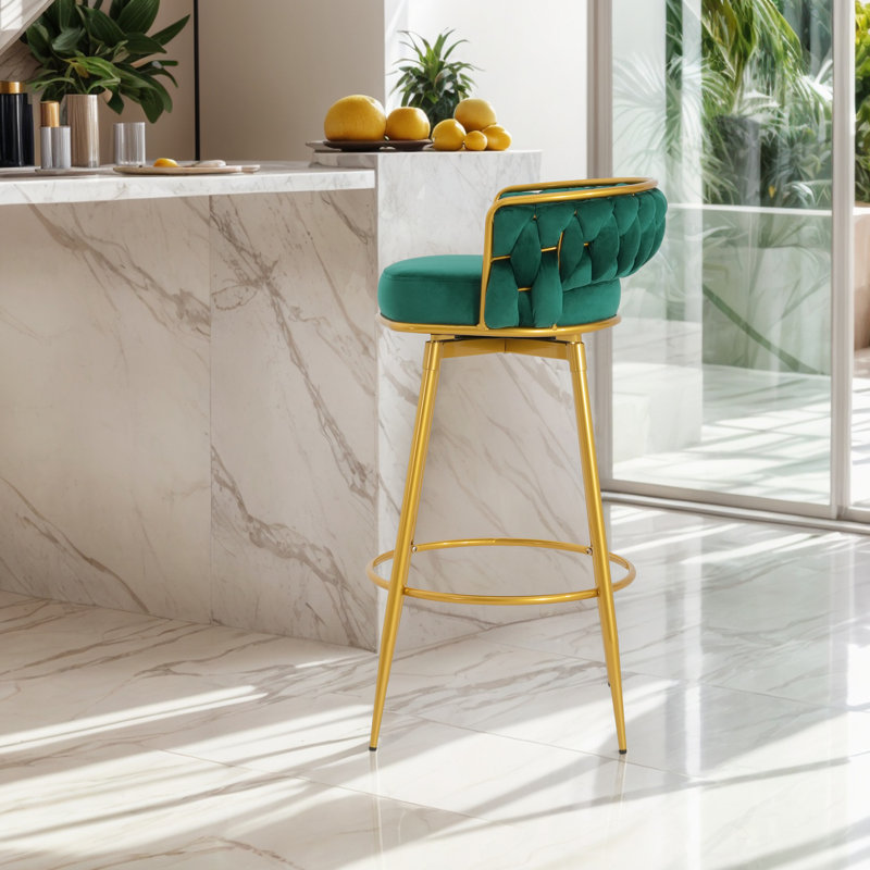 Tabouret de bar 31,48 po, Vert