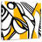 Avery Black And Yellow Lines-109207033
