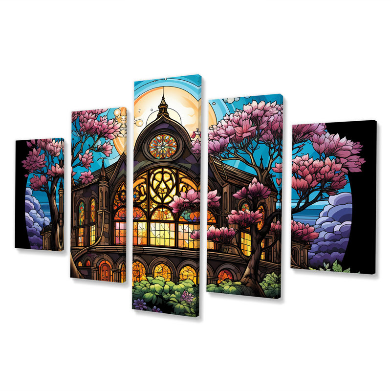 Floral Broadway Theatre - Art mural multi-panneaux