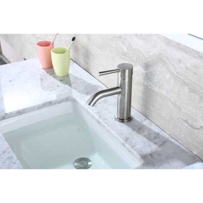 Robinet de salle de bain monotrou avec bonde Luxier