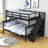 Rasime Twin Over Full Wood Bunk Bed with 3 Shelves-1240823827