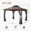  Egeiros Life L 10 pi. D Pavillon de jardin à double toit avec moustiquaire-68936821-68936818