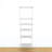 freedomRail Adjustable Shelf Kit- 24" (6 Shelf) - White