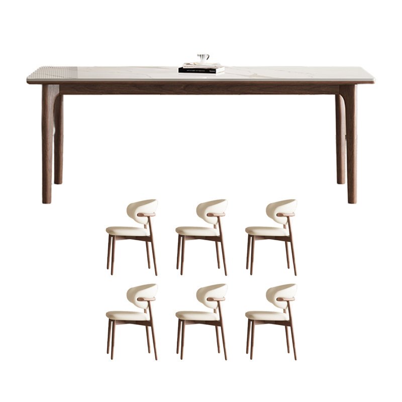 Table de salle à manger haut de gamme luxueuse, H 29,52 po x L 62,99 po x l 31,49 po