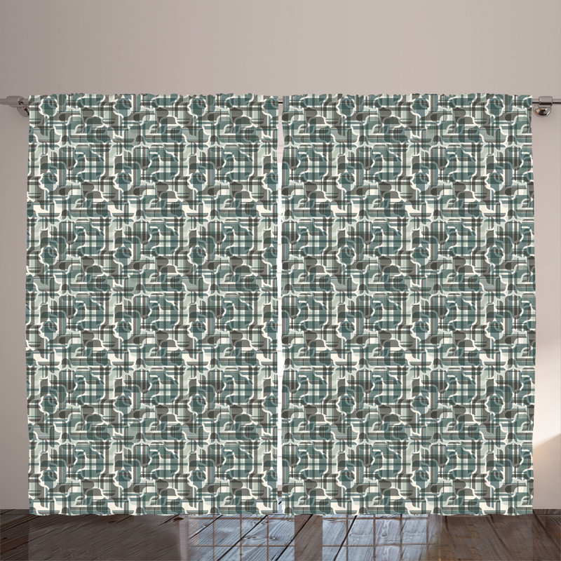 Semi Sheer Curtain Pair