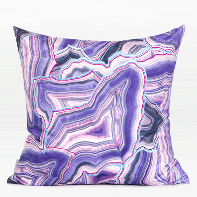  Agate Pattern Digital Printing Flannel Pillow