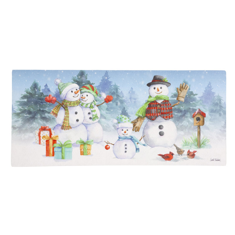 Tapis Snowman Family Sassafras