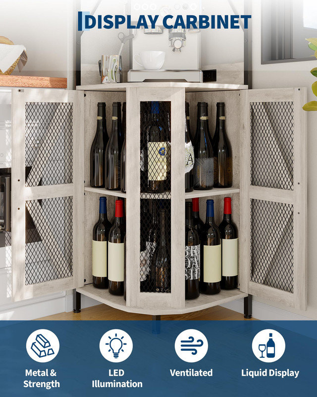 Support à vin pliable 4 niveaux, Gray