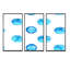 " Light Blue Polka Dots " 3 - Pieces-1025443638-1025443639