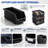 Sorbus 4 Pack Extra Large Open Front Stackable Garage Storage Bin – Heavy Duty Plastic Organizer Tote for Tools, Hardware & Shelving-130944083