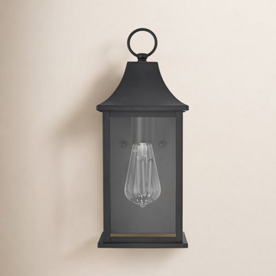 Hanover 6 inch Outdoor Wall Sconce in Black