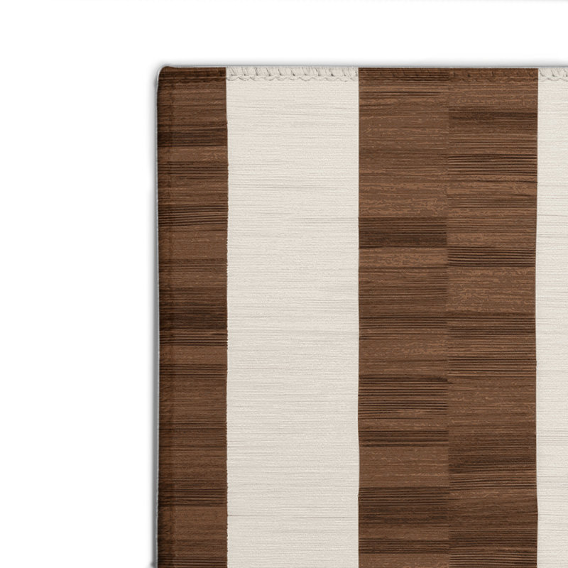 Tapis d'intérieur et d'extérieur à carreaux beige, Rectangle 4pi x 6 pi