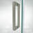 DreamLine Elegance-LS 47 1/4 - 49 1/4 inch W x 72 inch H Frameless Pivot Shower Door in Brushed Nickel-121723722-122531112