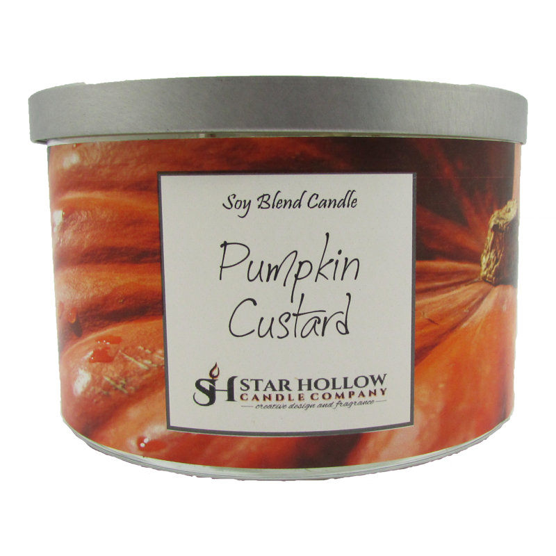 Pumpkin Custard Scented Jar Candle, 2.75" H x 4.25" W x 4.25" D