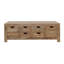 6 - Drawer Base Natural Coffee Table, Timeless Sophistication, Ample Capacity Classic Aesthetic, Organization