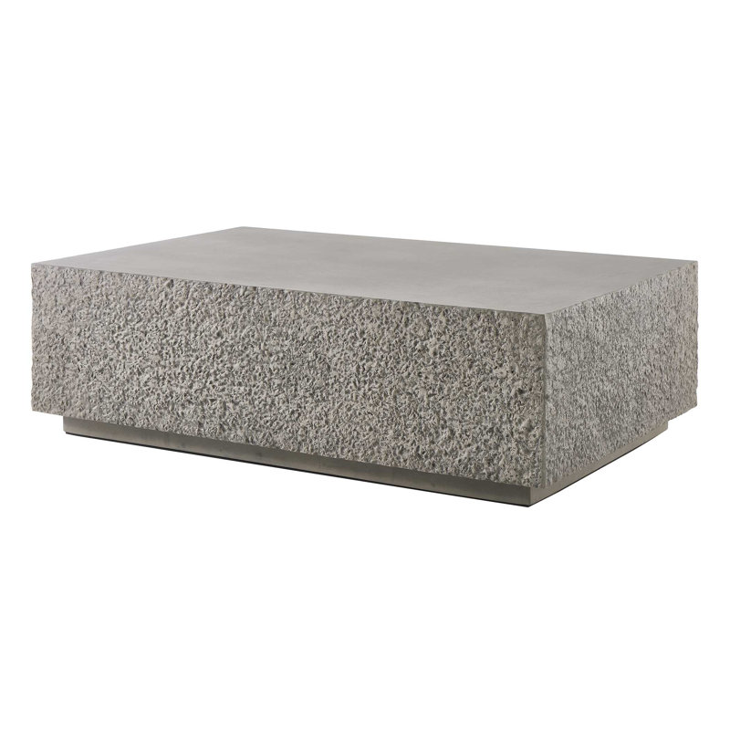  Hesston Outdoor Concrete Coffee Table