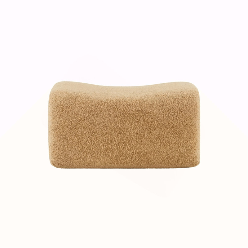 Ottoman Teddy Fabric-Camel
