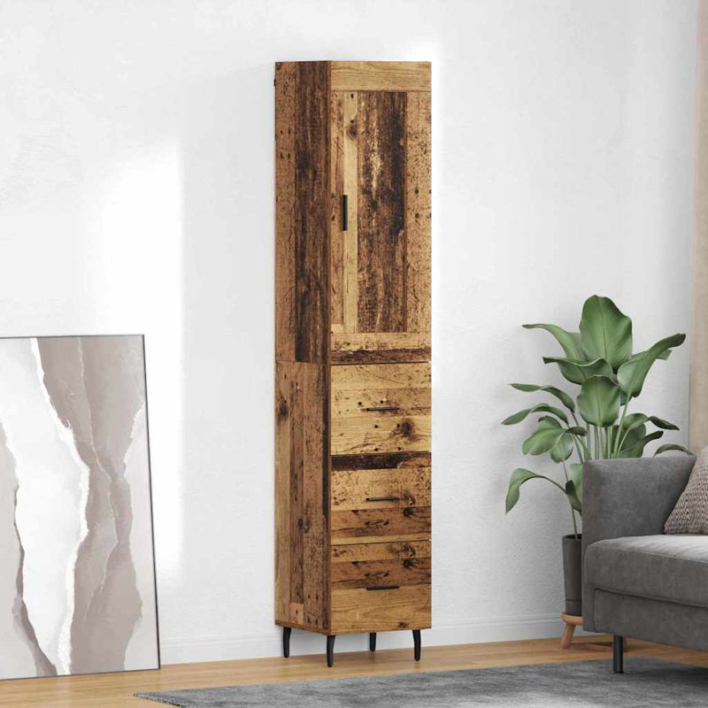 34.5cm Sideboard, Old Wood