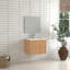 Meuble-lavabo flottant avec 2 tiroirs de rangement