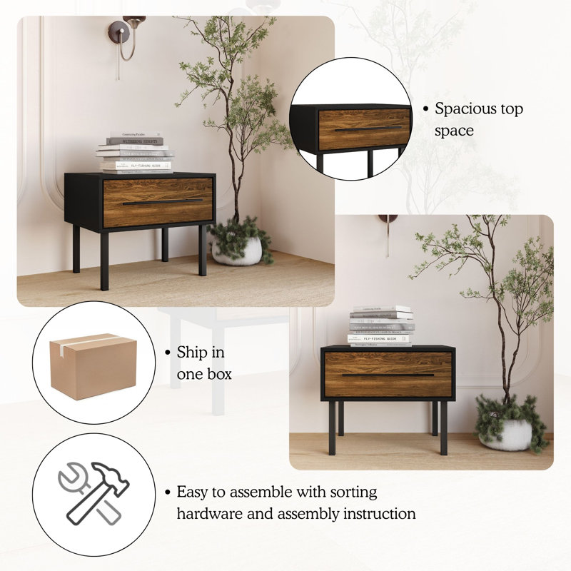 Keven Nightstand, Brown