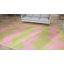Pink & Green Chevron Dhurrie Cotton Rug - 8'10" x 11'10"