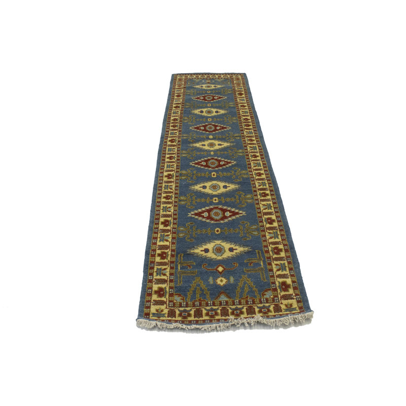 Tapis de couloir oriental bleu Ehudd