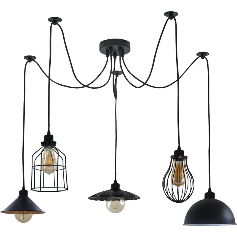 5 - Light Black Novelty Pendant