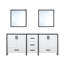 Meuble-lavabo double blanc 72 po X P 22 po D et 30 po Miroirs-117984730